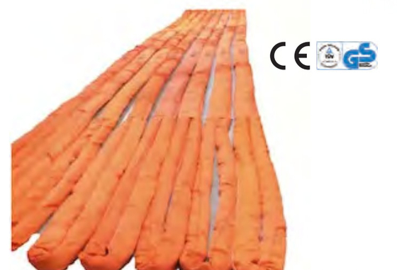 Imbracatura rotonda in poliestere da 12 tonnellate, 2 metri, senza fine, arancione 60