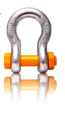 La sicurezza d'acciaio Pin Bow Wide Body Shackles a 1,25 pollici 12 tonnellate
