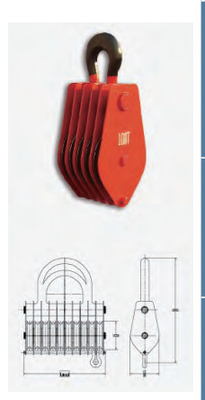 Acciaio inossidabile Reeve Block standard 1 carrucola con il peso completo del gancio come forza di trazione
