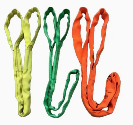 Imbracature Rotonde in Poliestere con Occhielli da 2 Tonnellate – Soluzioni di Sollevamento per Impieghi Gravosi (Lunghezze da 1 a 10 m)