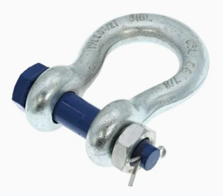 G2130 Accessorio per attrezzatura di sollevamento di tipo USA – Grillo ad arco/ancora ad alta resistenza con dado e bullone di sicurezza
