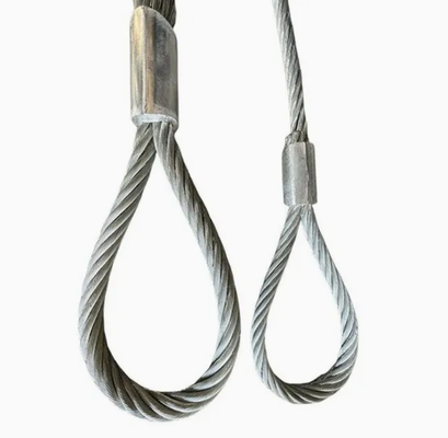 Sling di corda a ruota di legno ad alta capacità di 2 mm-28 mm di diametro galvanizzato