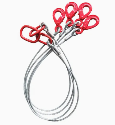 Sling di filo di acciaio standard a 4 zampe per contenitori offshore