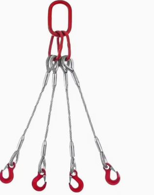 Fune di sollevamento in fune d'acciaio con anima in acciaio a 4 gambe zincate: Resistenza e sicurezza superiori per il sollevamento pesante