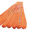 8:1 arancio imbracatura del giro del poliestere da 100 tonnellate, cinghie resistenti di 120mm per sollevare