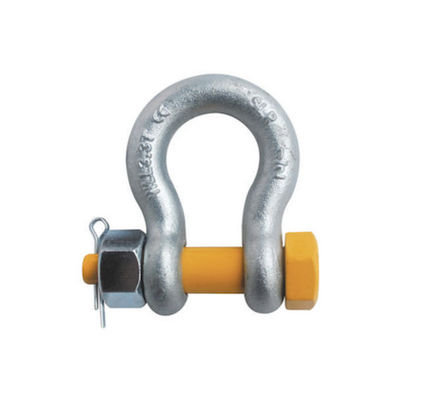 La sicurezza d'acciaio Pin Bow Wide Body Shackles a 1,25 pollici 12 tonnellate