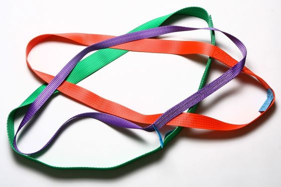 Sling di poliestere certificato per il sollevamento di gru con prova di trazione prima della consegna
