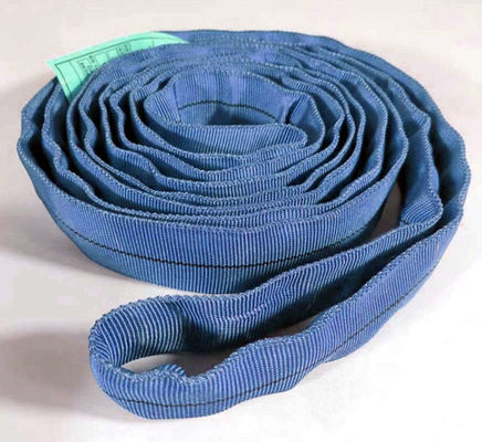 Sling di fibra di poliestere blu ad alta tenacia larghezza 240 mm
