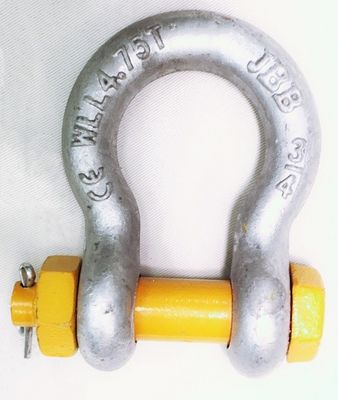 Archi di catena galvanizzati a caldo per catena di tipo bullone WLL 30T-175T 5.4x carico minimo di rottura 2x carico di prova