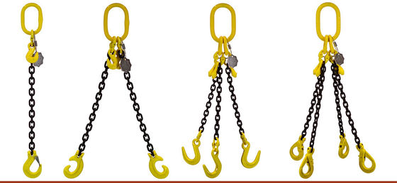 Strength Lifting Chain Sling Grade 80 da 6 mm a 32 mm Servizi OEM / ODM personalizzabili su richiesta