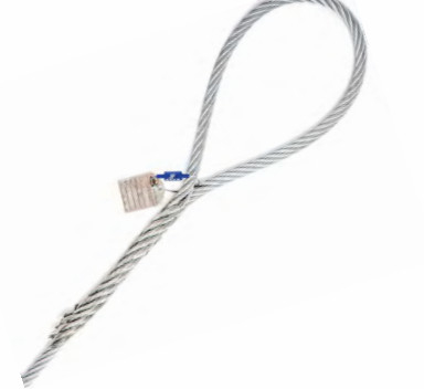 La mano del centro della fibra ha impiombato l'Assemblea di imbracatura del cavo metallico ha galvanizzato il materiale d'acciaio