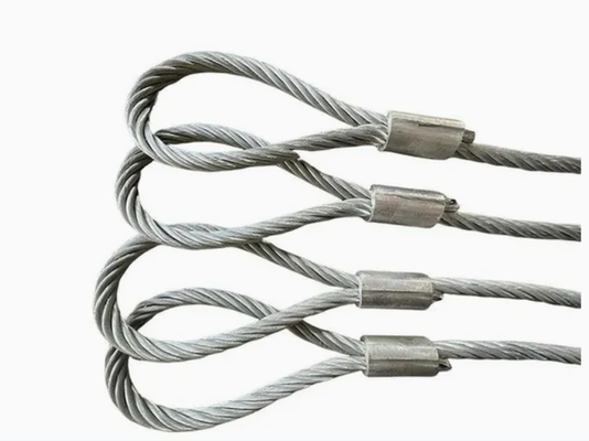 Sling di corda a ruota di legno ad alta capacità di 2 mm-28 mm di diametro galvanizzato