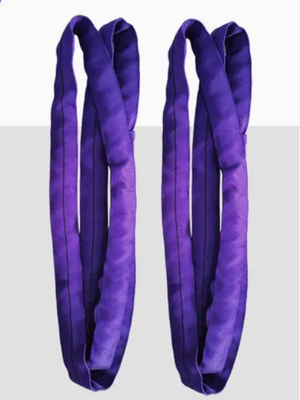 1 Tonne Eye & Eye Polyester Round Sling La soluzione definitiva per sollevare pesi pesanti in modo sicuro ed efficiente